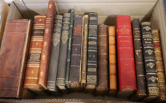 A miscellany of 18th, 19th and 20th century History, Poetry and Topography, 41 works, in 2 boxes